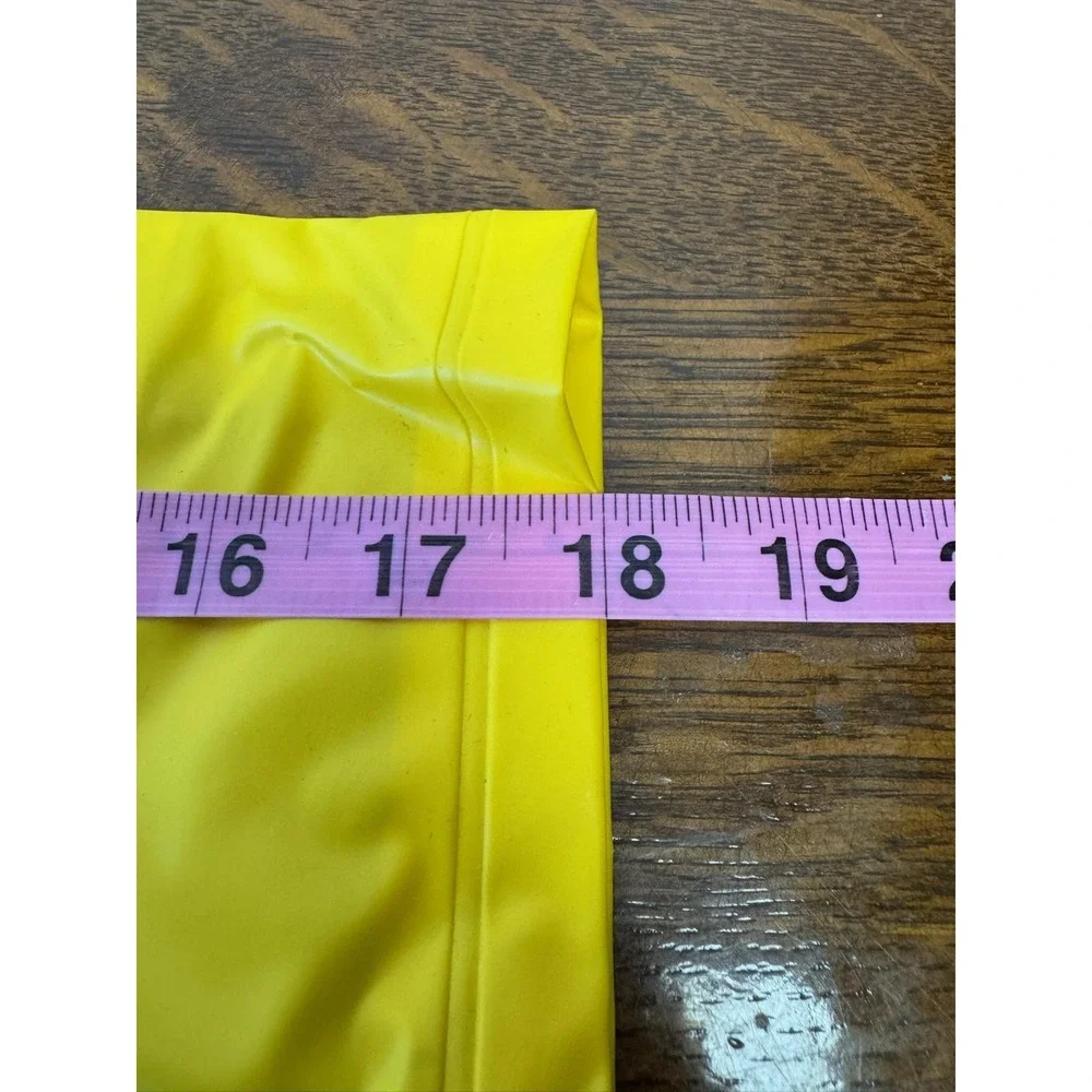 Vintage Bob The‎ Builder Rain Coat Kids 4 Blue Yellow Hooded PVC 2000s Cartoon